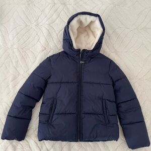 Kids Navy Blue Puffer Jacket